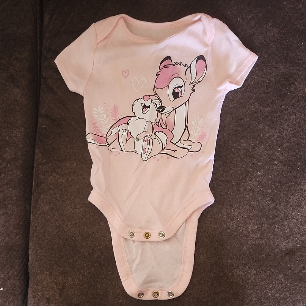 Jumping Beans Pink Bodysuit with Animal Print